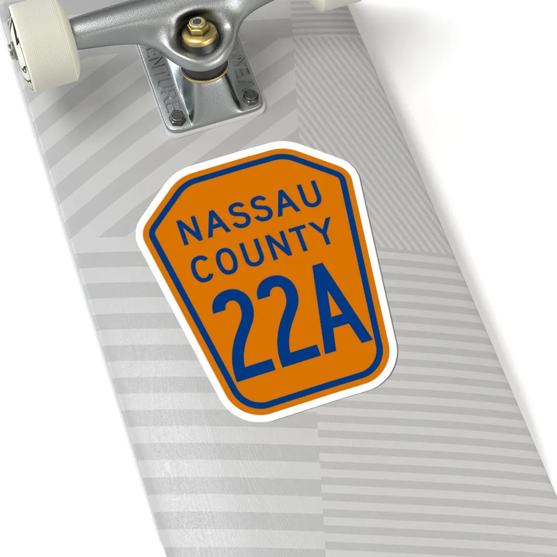 Nassau County 22A NY (New York) (Road Sign) STICKER Vinyl Kiss-Cut Decal - The Sticker Space