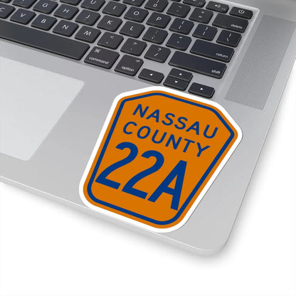 Nassau County 22A NY (New York) (Road Sign) STICKER Vinyl Kiss-Cut Decal - The Sticker Space