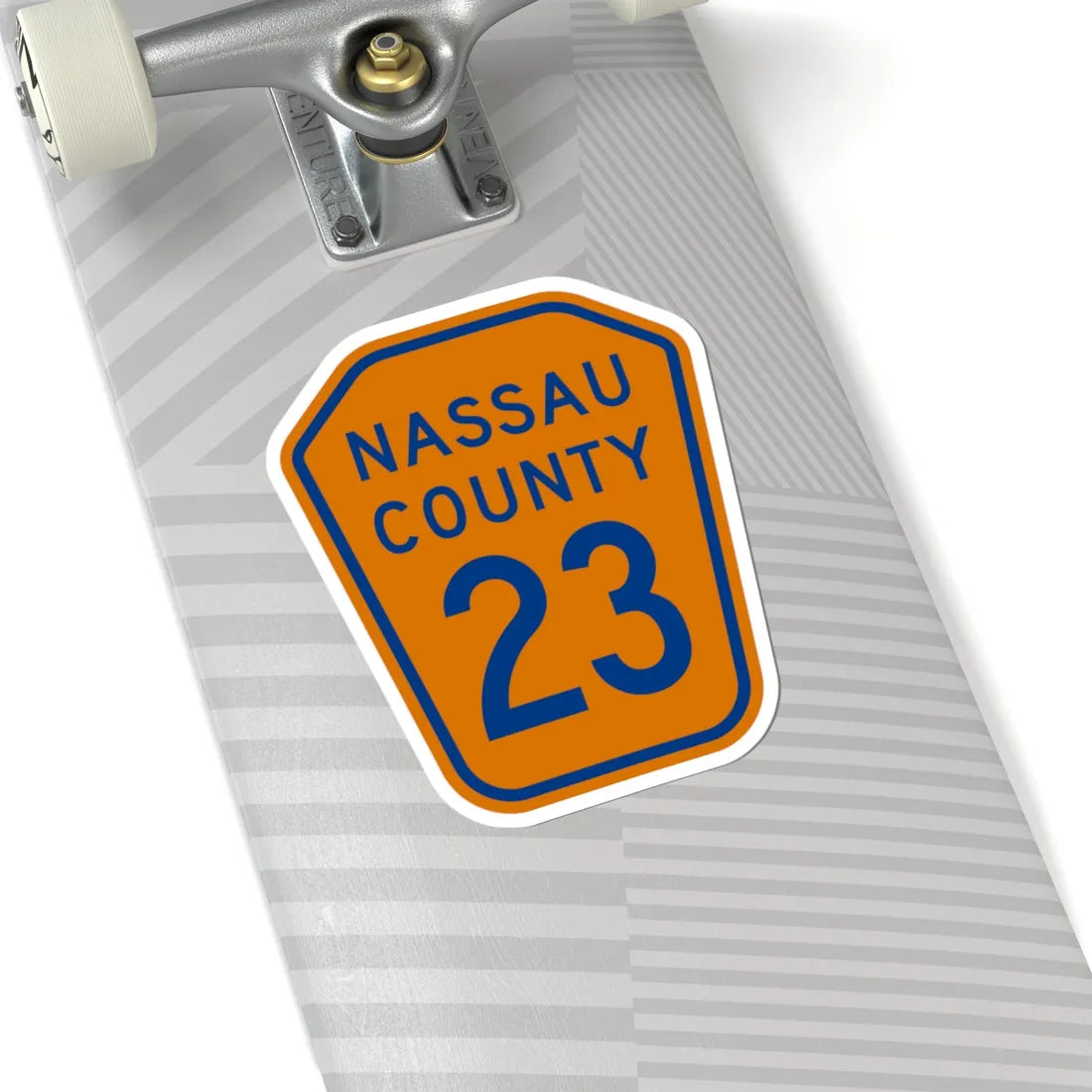 Nassau County 23 NY (New York) (Road Sign) STICKER Vinyl Kiss-Cut Decal - The Sticker Space