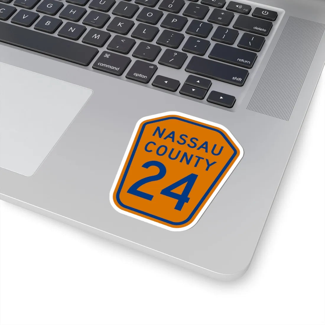 Nassau County 24 NY (New York) (Road Sign) STICKER Vinyl Kiss-Cut Decal - The Sticker Space