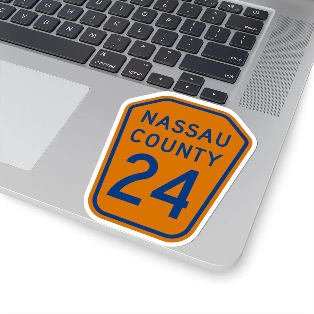 Nassau County 24 NY (New York) (Road Sign) STICKER Vinyl Kiss-Cut Decal - The Sticker Space