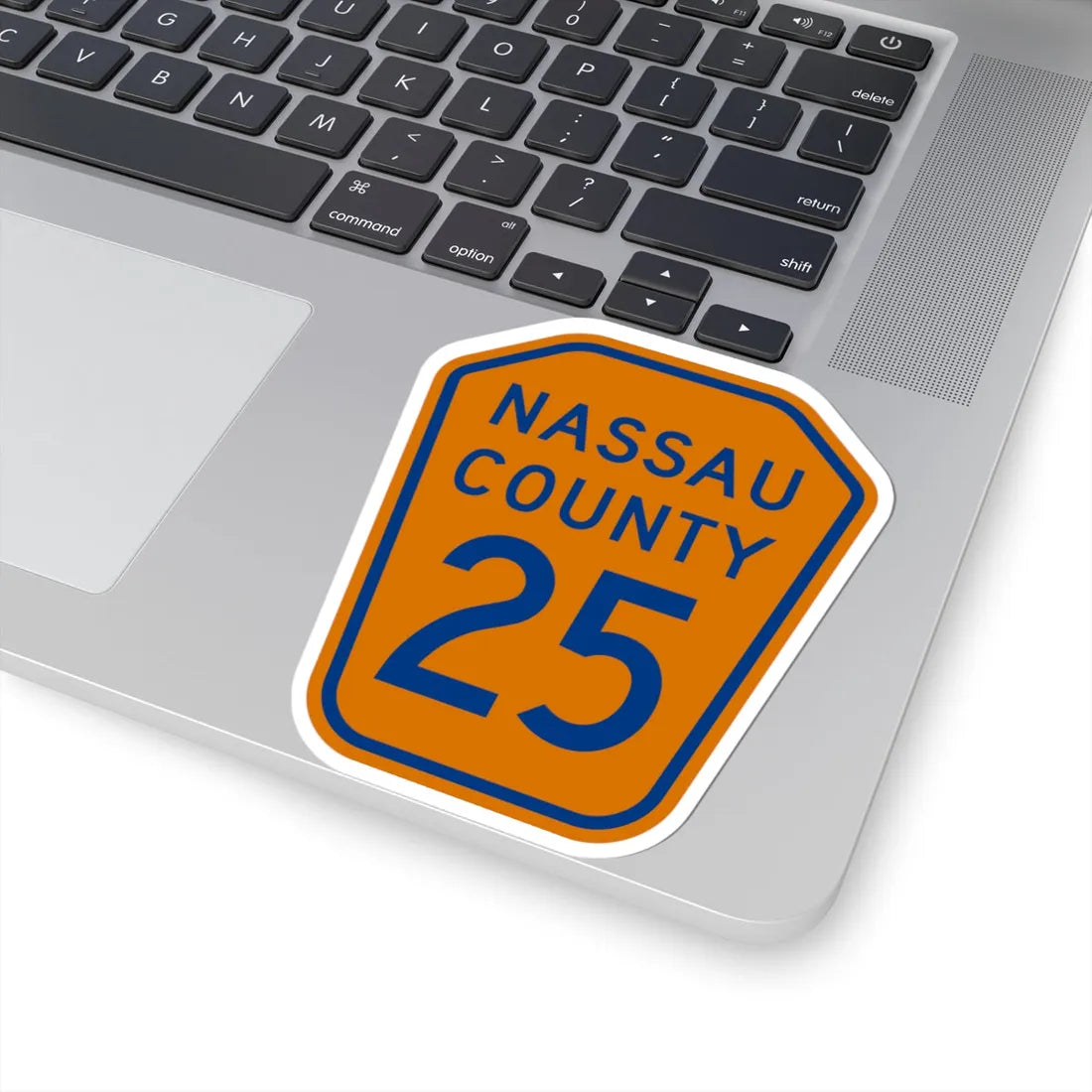 Nassau County 25 NY (New York) (Road Sign) STICKER Vinyl Kiss-Cut Decal - The Sticker Space