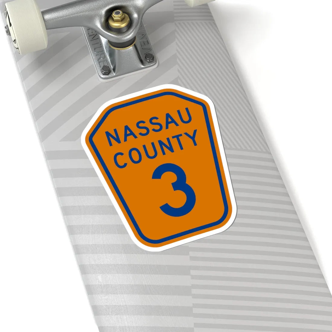 Nassau County 3 NY (New York) (Road Sign) STICKER Vinyl Kiss-Cut Decal - The Sticker Space