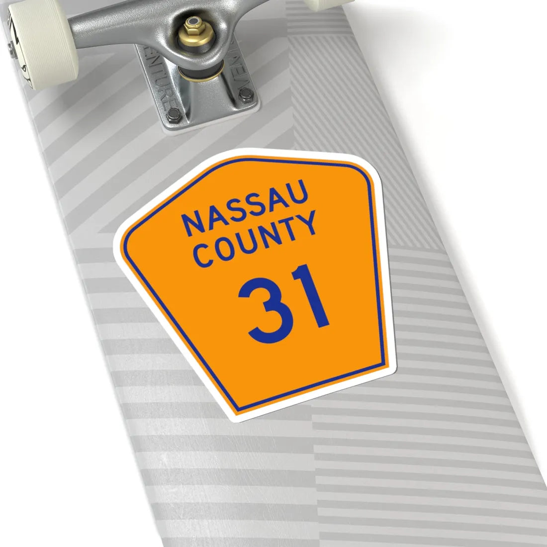 Nassau County 31 NY (New York) (Road Sign) STICKER Vinyl Kiss-Cut Decal - The Sticker Space