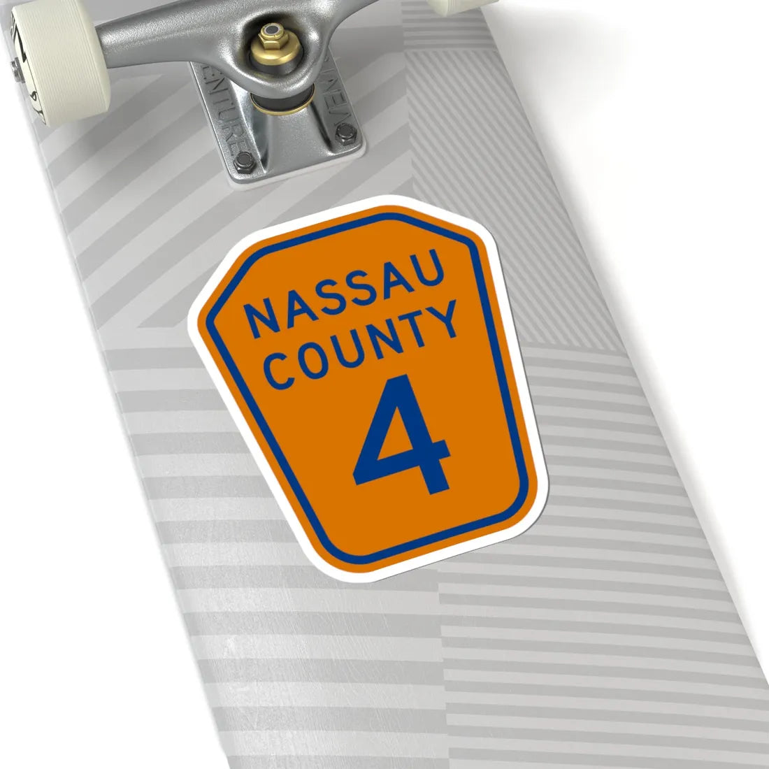 Nassau County 4 NY (New York) (Road Sign) STICKER Vinyl Kiss-Cut Decal - The Sticker Space