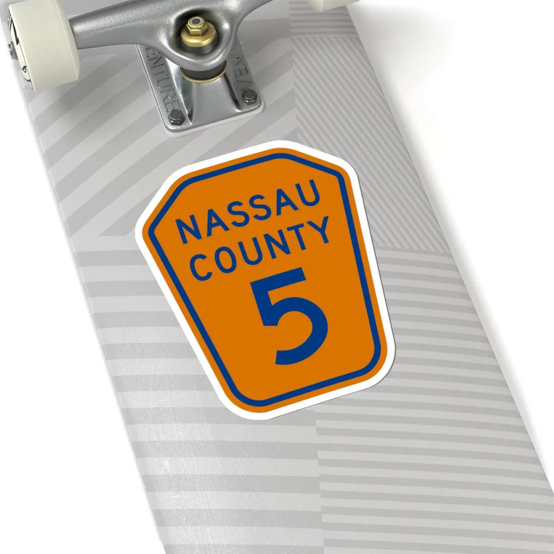 Nassau County 5 NY (New York) (Road Sign) STICKER Vinyl Kiss-Cut Decal - The Sticker Space
