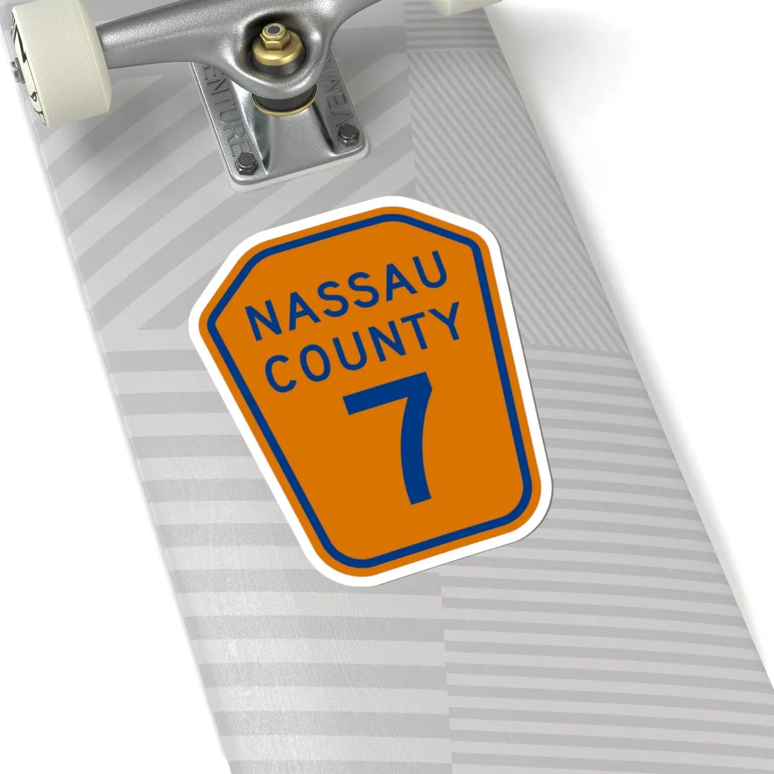 Nassau County 7 NY (New York) (Road Sign) STICKER Vinyl Kiss-Cut Decal - The Sticker Space