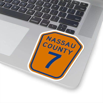 Nassau County 7 NY (New York) (Road Sign) STICKER Vinyl Kiss-Cut Decal - The Sticker Space
