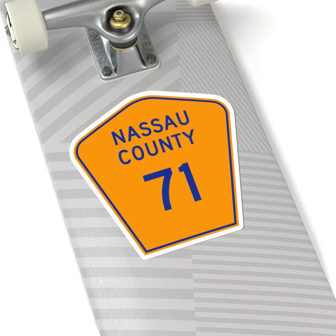 Nassau County 71 NY (New York) (Road Sign) STICKER Vinyl Kiss-Cut Decal - The Sticker Space