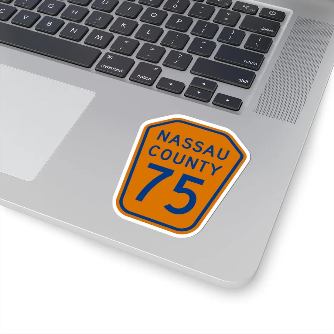 Nassau County 75 NY (New York) (Road Sign) STICKER Vinyl Kiss-Cut Decal - The Sticker Space