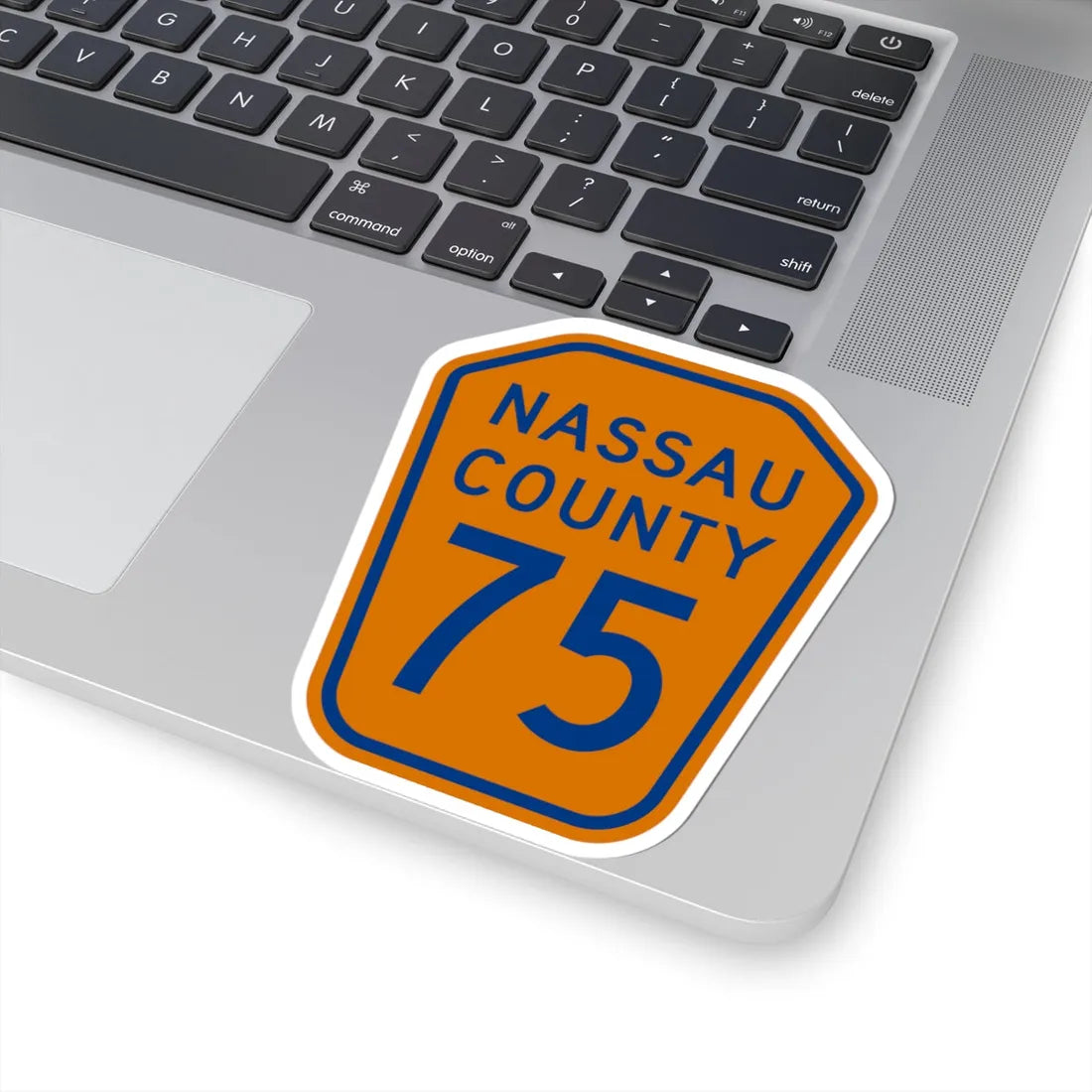 Nassau County 75 NY (New York) (Road Sign) STICKER Vinyl Kiss-Cut Decal - The Sticker Space