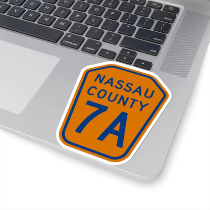 Nassau County 7A NY (New York) (Road Sign) STICKER Vinyl Kiss-Cut Decal - The Sticker Space