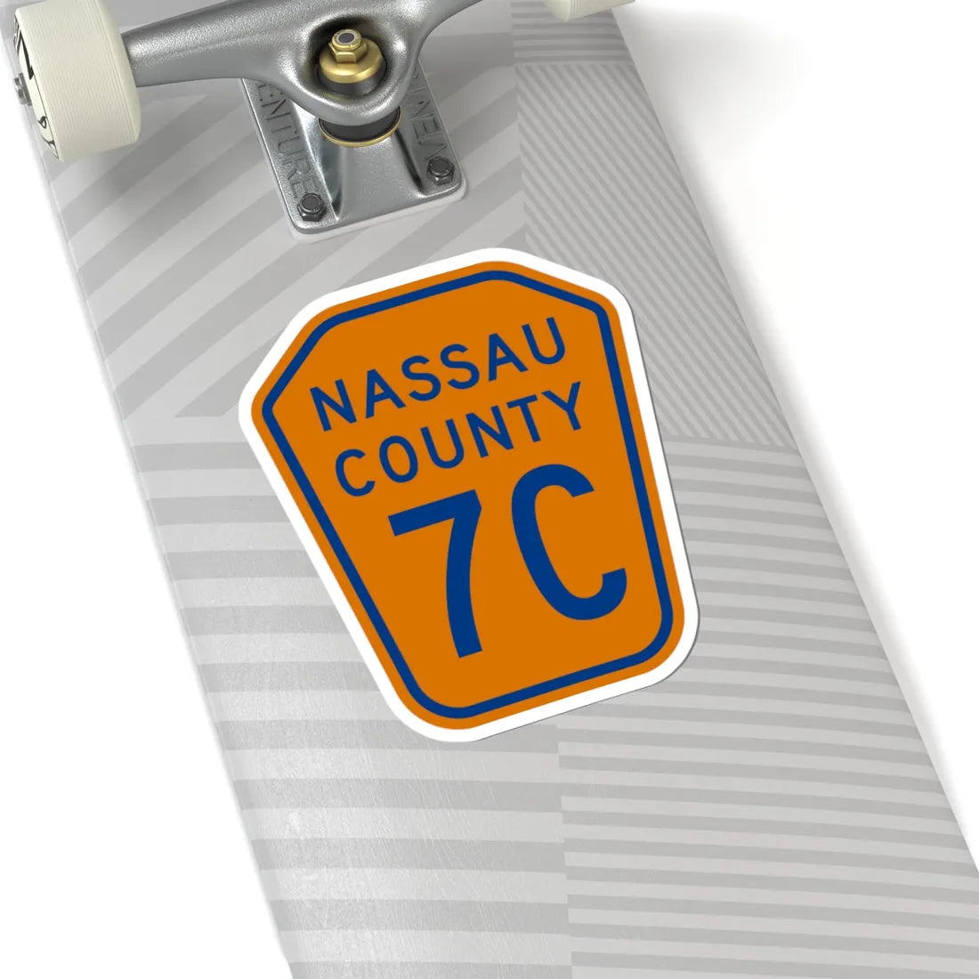 Nassau County 7C NY (New York) (Road Sign) STICKER Vinyl Kiss-Cut Decal - The Sticker Space