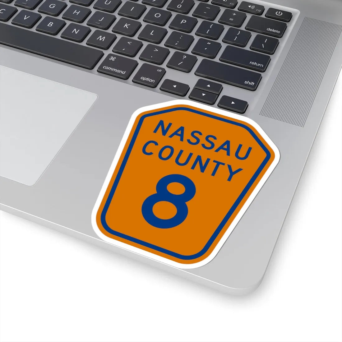 Nassau County 8 NY (New York) (Road Sign) STICKER Vinyl Kiss-Cut Decal - The Sticker Space