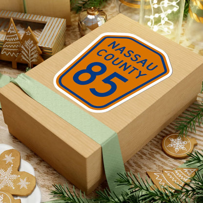 Nassau County 85 NY (New York) (Road Sign) STICKER Vinyl Kiss-Cut Decal - The Sticker Space