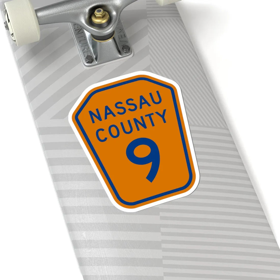 Nassau County 9 NY (New York) (Road Sign) STICKER Vinyl Kiss-Cut Decal - The Sticker Space