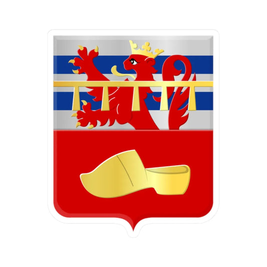 Nassogne wapen (Belgium) (Coat of Arms) STICKER Vinyl Kiss-Cut Decal 2 Inch White - The Sticker Space