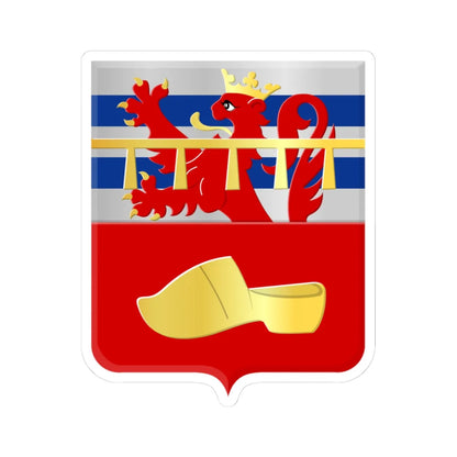 Nassogne wapen (Belgium) (Coat of Arms) STICKER Vinyl Kiss-Cut Decal 3 Inch White - The Sticker Space