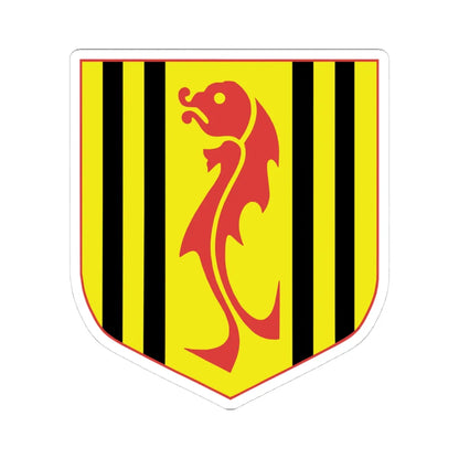 Naszvad (Slovakia) (Coat of Arms) STICKER Vinyl Kiss-Cut Decal 4 Inch White - The Sticker Space