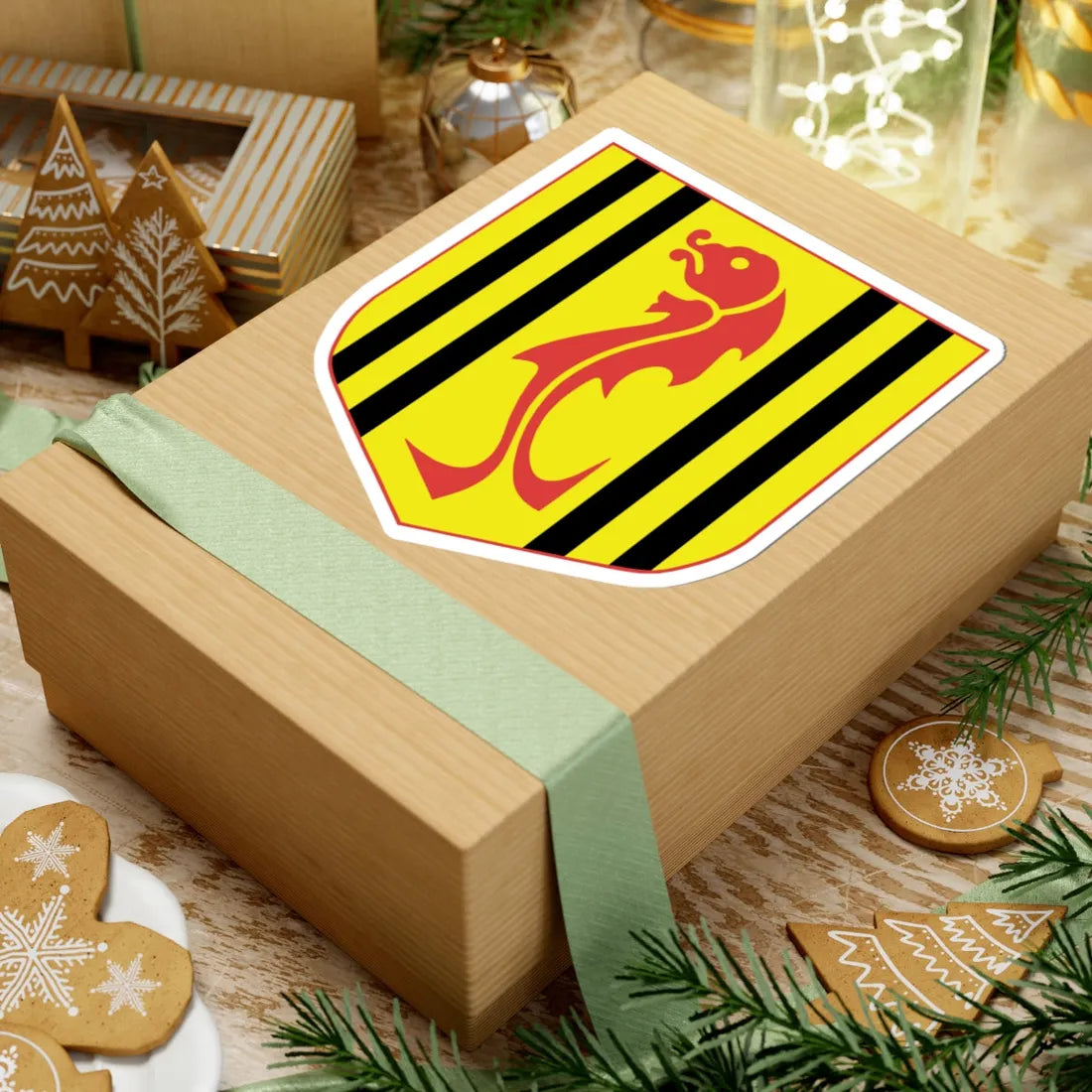 Naszvad (Slovakia) (Coat of Arms) STICKER Vinyl Kiss-Cut Decal - The Sticker Space