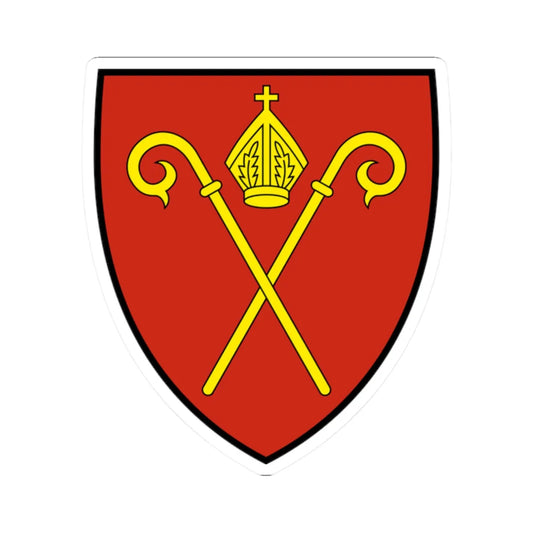 Naters-blazon (Switzerland) (Coat of Arms) STICKER Vinyl Kiss-Cut Decal 2 Inch White - The Sticker Space