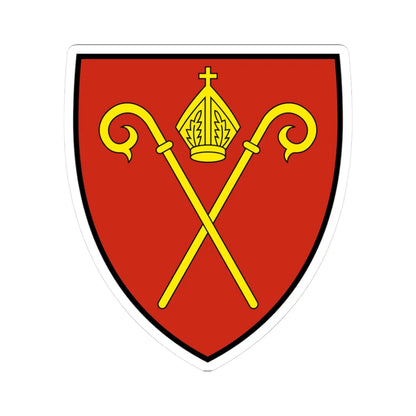 Naters-blazon (Switzerland) (Coat of Arms) STICKER Vinyl Kiss-Cut Decal 3 Inch White - The Sticker Space