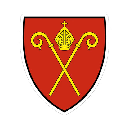 Naters-blazon (Switzerland) (Coat of Arms) STICKER Vinyl Kiss-Cut Decal 6 Inch White - The Sticker Space