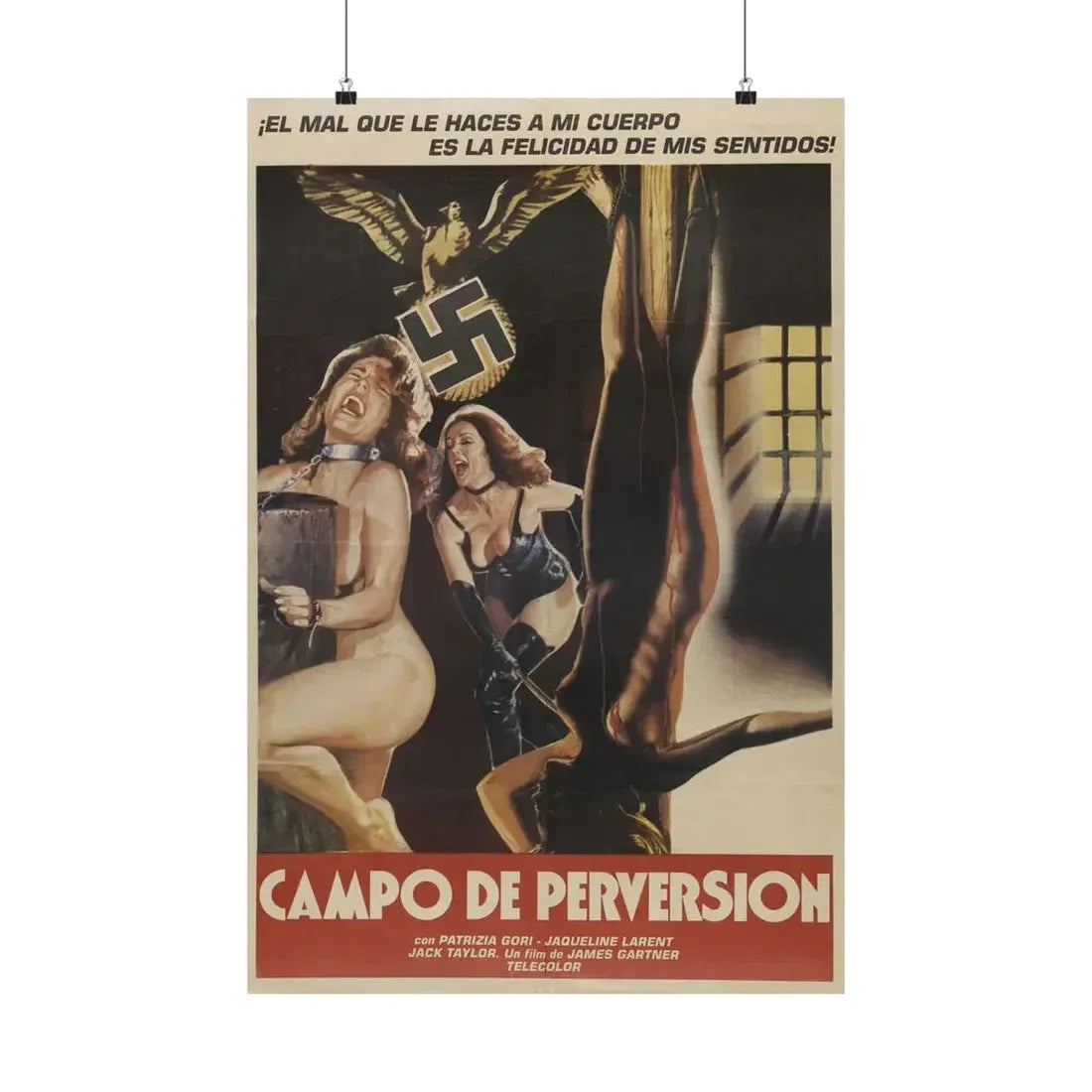 NATHALIE ESCAPE FROM HELL 1978 - Paper Movie Poster - The Sticker Space