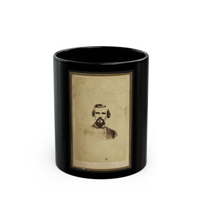 Nathan Bedford Forrest, Csa General, Half-Length Portrait, Facing Front (U.S. Civil War) Black Coffee Mug-11oz-The Sticker Space