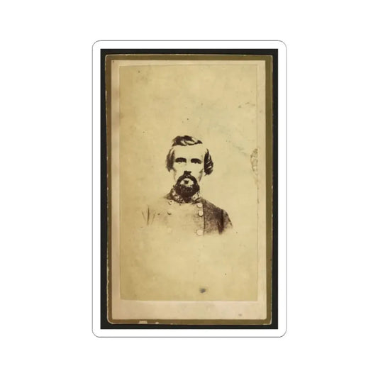 Nathan Bedford Forrest, Csa General, Half-Length Portrait, Facing Front (U.S. Civil War) STICKER Vinyl Kiss-Cut Decal 2 Inch White - The Sticker Space