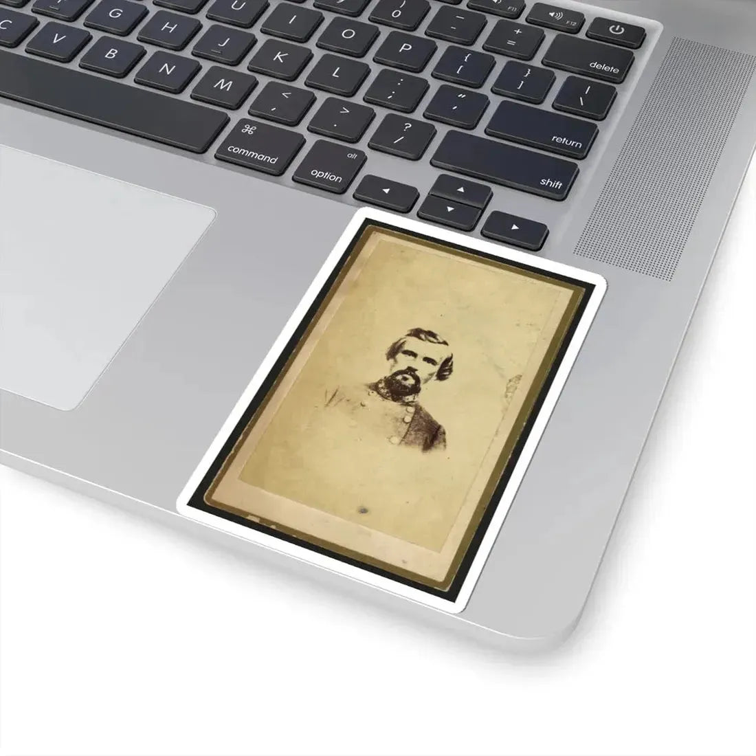 Nathan Bedford Forrest, Csa General, Half-Length Portrait, Facing Front (U.S. Civil War) STICKER Vinyl Kiss-Cut Decal - The Sticker Space