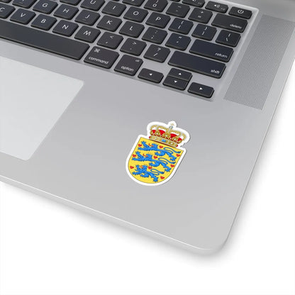 National coat of arms of Denmark (Denmark) (Coat of Arms) STICKER Vinyl Kiss-Cut Decal - The Sticker Space