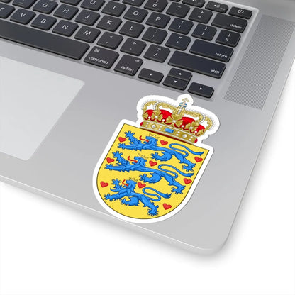 National coat of arms of Denmark (Denmark) (Coat of Arms) STICKER Vinyl Kiss-Cut Decal - The Sticker Space
