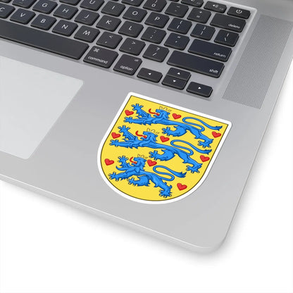 National Coat of arms of Denmark no crown (Denmark) (Coat of Arms) STICKER Vinyl Kiss-Cut Decal - The Sticker Space
