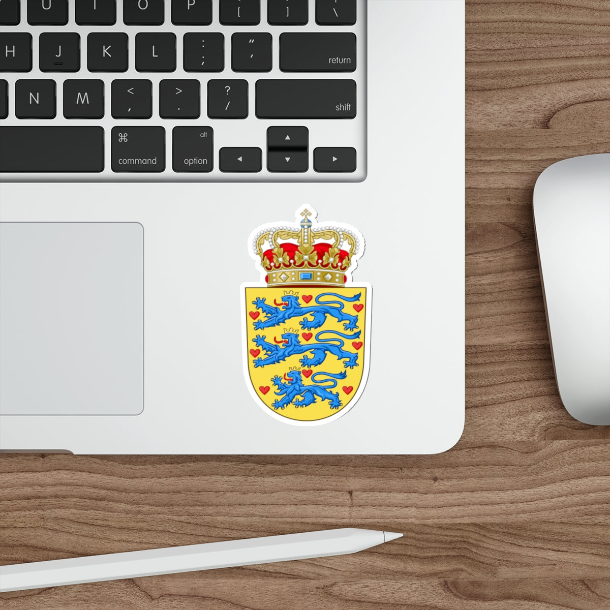 National Coat of arms of Denmark STICKER Vinyl Die-Cut Decal-The Sticker Space