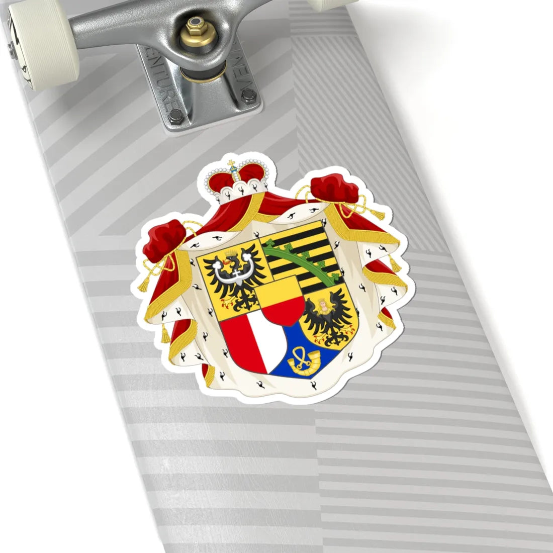 National Coat of arms of Liechtenstein (Liechtenstein) (Coat of Arms) STICKER Vinyl Kiss-Cut Decal - The Sticker Space