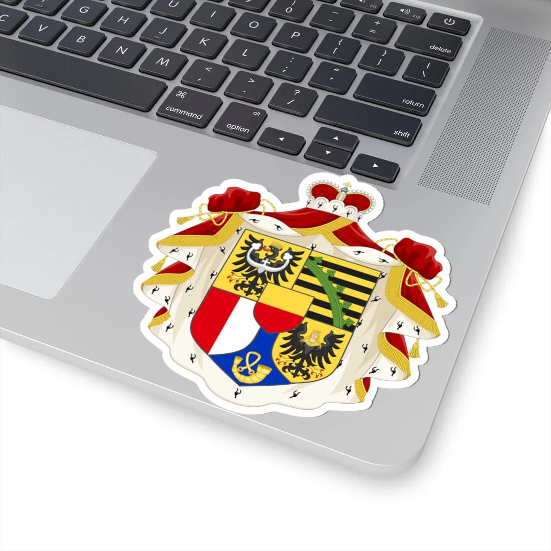 National Coat of arms of Liechtenstein (Liechtenstein) (Coat of Arms) STICKER Vinyl Kiss-Cut Decal - The Sticker Space