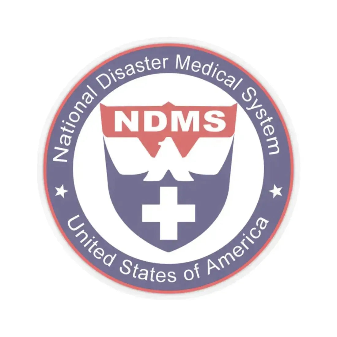 National Disaster Medical System - STICKER Vinyl Kiss-Cut Decal 2 Inch Transparent - The Sticker Space