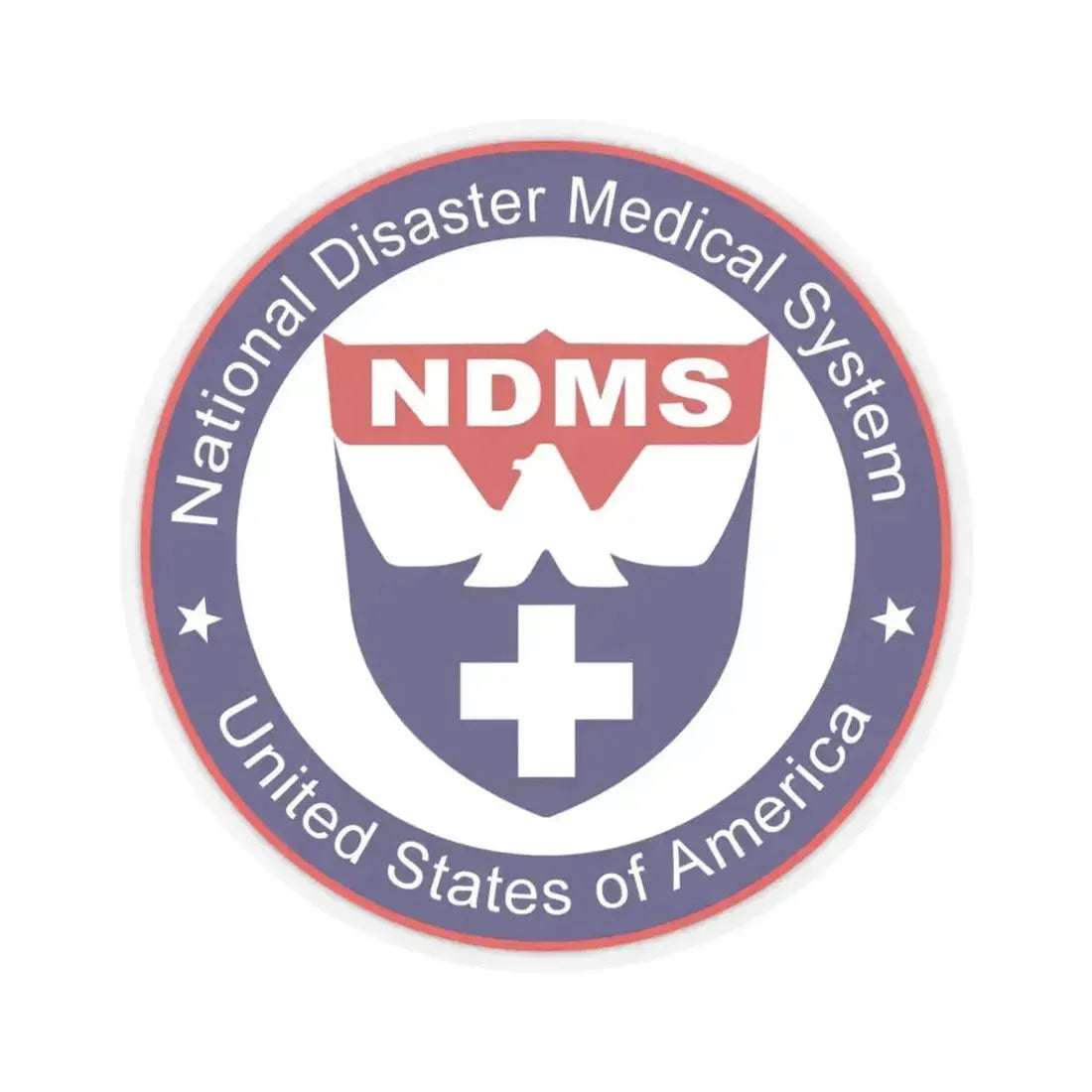 National Disaster Medical System - STICKER Vinyl Kiss-Cut Decal 3 Inch Transparent - The Sticker Space