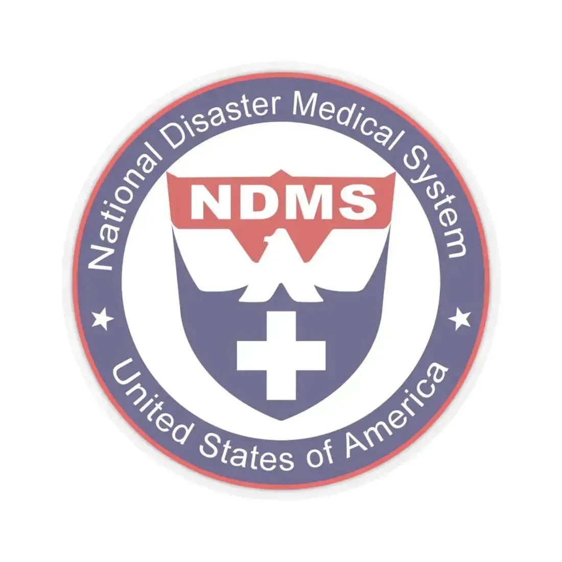 National Disaster Medical System - STICKER Vinyl Kiss-Cut Decal 4 Inch Transparent - The Sticker Space