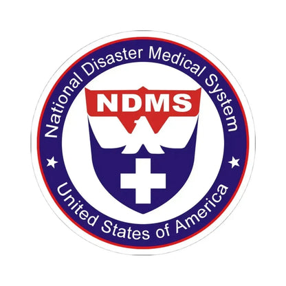 National Disaster Medical System - STICKER Vinyl Kiss-Cut Decal 4 Inch White - The Sticker Space