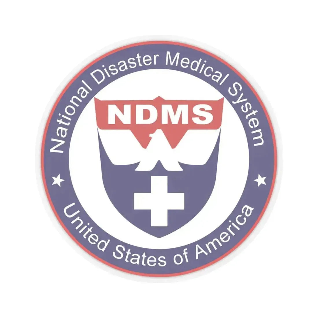 National Disaster Medical System - STICKER Vinyl Kiss-Cut Decal 6 Inch Transparent - The Sticker Space