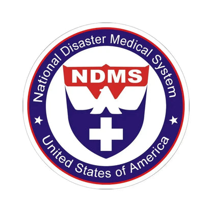 National Disaster Medical System - STICKER Vinyl Kiss-Cut Decal 6 Inch White - The Sticker Space