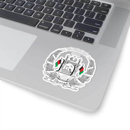 National Emblem of Afghanistan 001 (Afghanistan) (Coat of Arms) STICKER Vinyl Kiss-Cut Decal - The Sticker Space