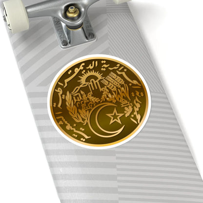 National Emblem of Algeria bronze effect (Algeria) (Coat of Arms) STICKER Vinyl Kiss-Cut Decal - The Sticker Space