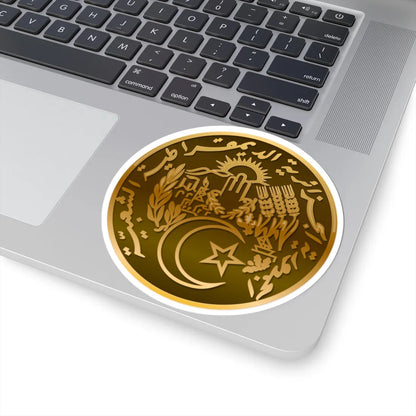National Emblem of Algeria bronze effect (Algeria) (Coat of Arms) STICKER Vinyl Kiss-Cut Decal - The Sticker Space