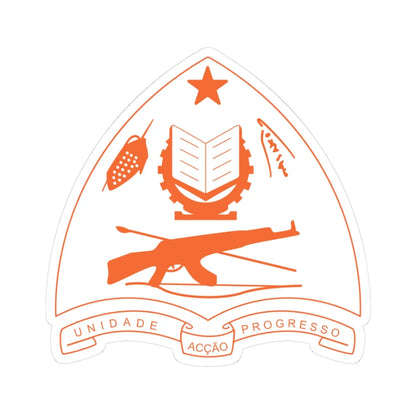 National emblem of East Timor 1975 (Coat of Arms) STICKER Vinyl Kiss-Cut Decal 3 Inch White - The Sticker Space