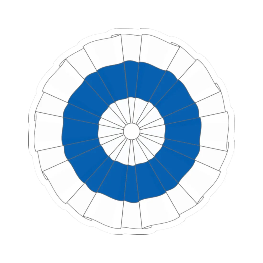 National Emblem of Greece 1822 (Greece) (Coat of Arms) STICKER Vinyl Kiss-Cut Decal 2 Inch White - The Sticker Space