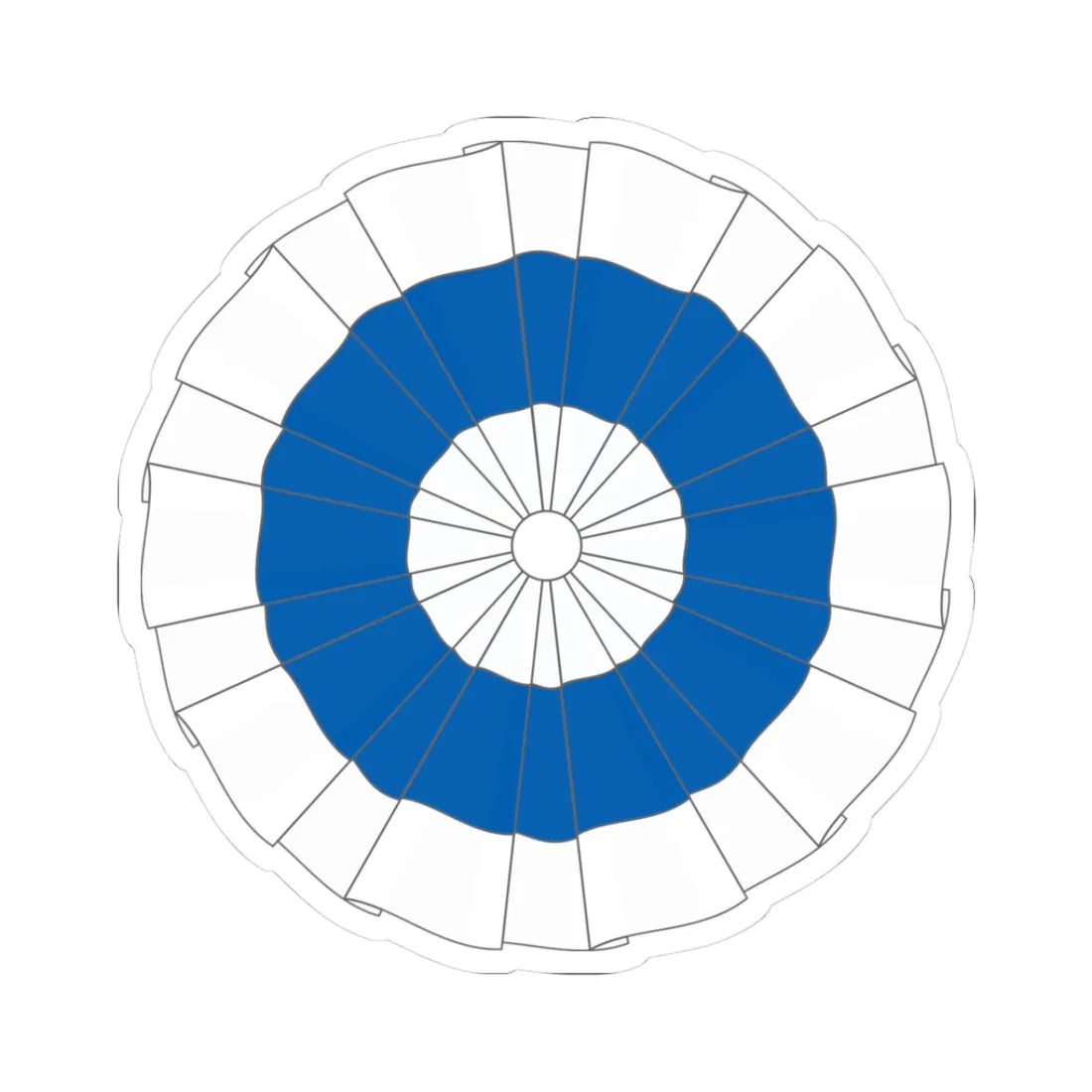 National Emblem of Greece 1822 (Greece) (Coat of Arms) STICKER Vinyl Kiss-Cut Decal 3 Inch White - The Sticker Space