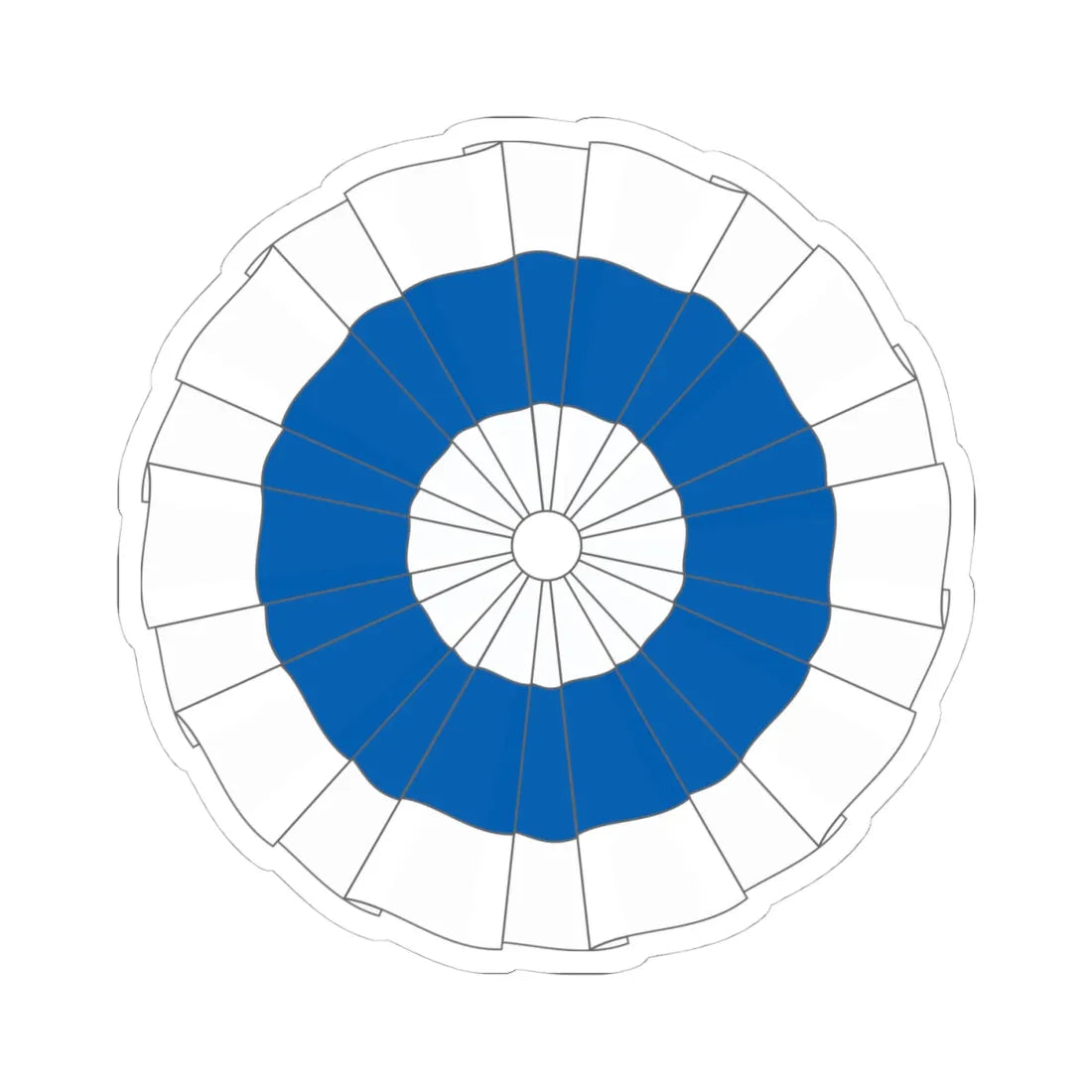 National Emblem of Greece 1822 (Greece) (Coat of Arms) STICKER Vinyl Kiss-Cut Decal 4 Inch White - The Sticker Space